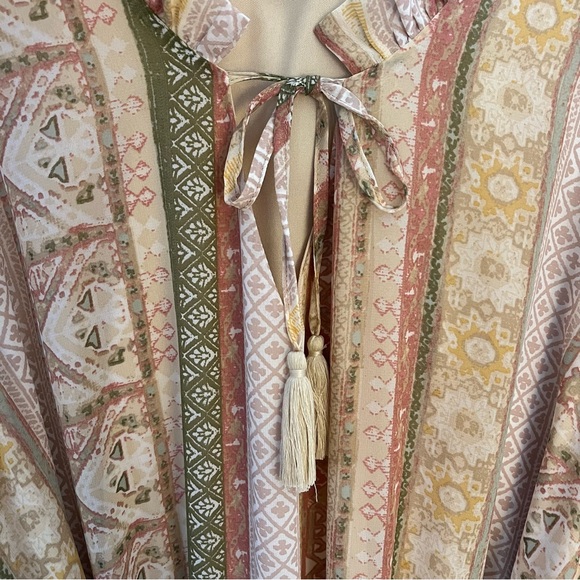 Wonderly Plus Size Elbow Sleeve Tiered Yarn Dyed Dress size 2x muted multicolor - Picture 6 of 9